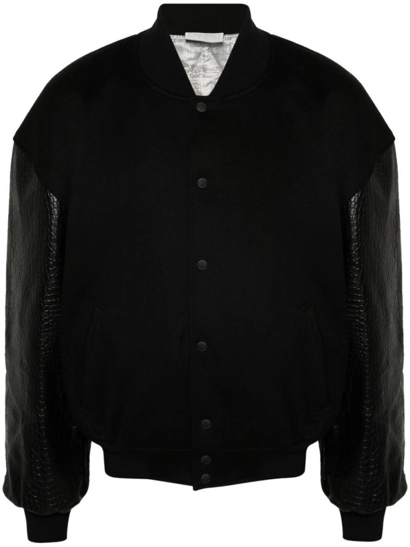 VTMNTS embossed-crocodile detail bomber jacket - Black von VTMNTS