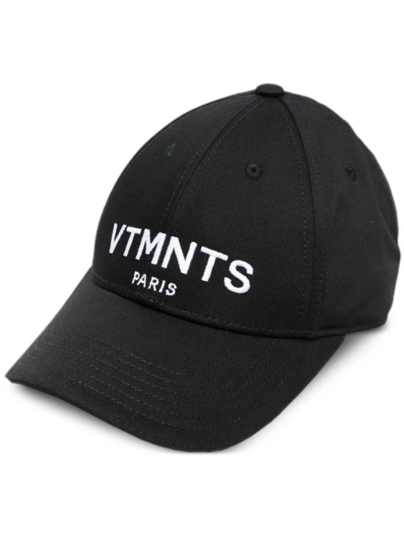 VTMNTS embroidered cotton cap - Black von VTMNTS