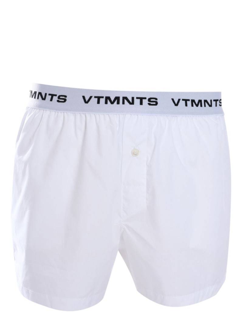 VTMNTS logo-waistband boxers - White von VTMNTS