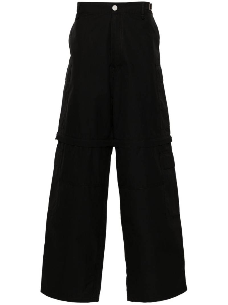 VTMNTS loose-cut cargo pants - Black von VTMNTS