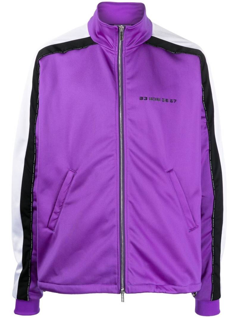 VTMNTS side stripes zip-up jacket - Purple von VTMNTS