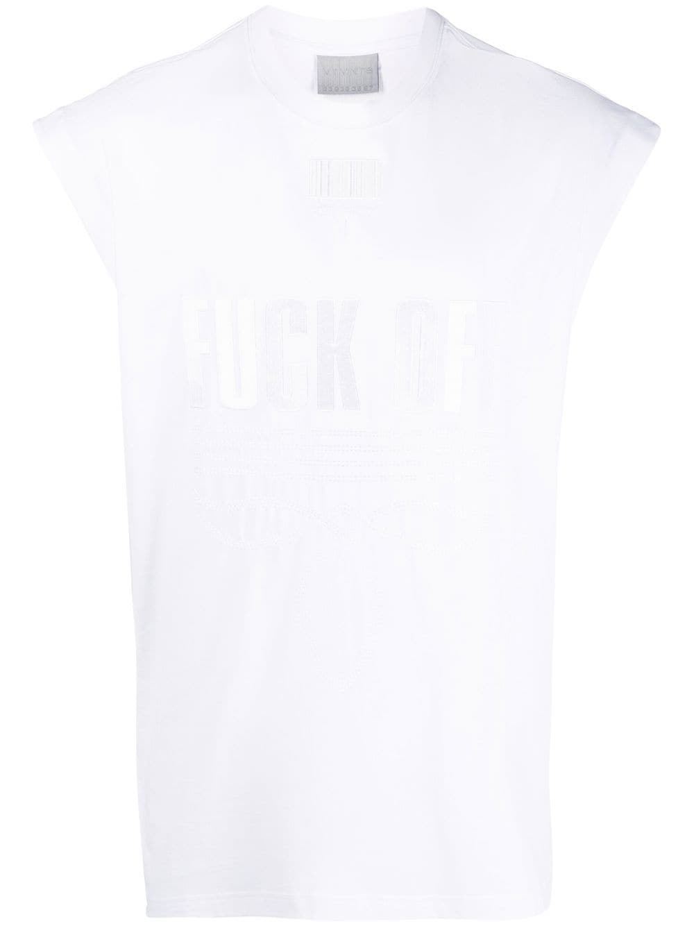 VTMNTS slogan-print vest top - White von VTMNTS