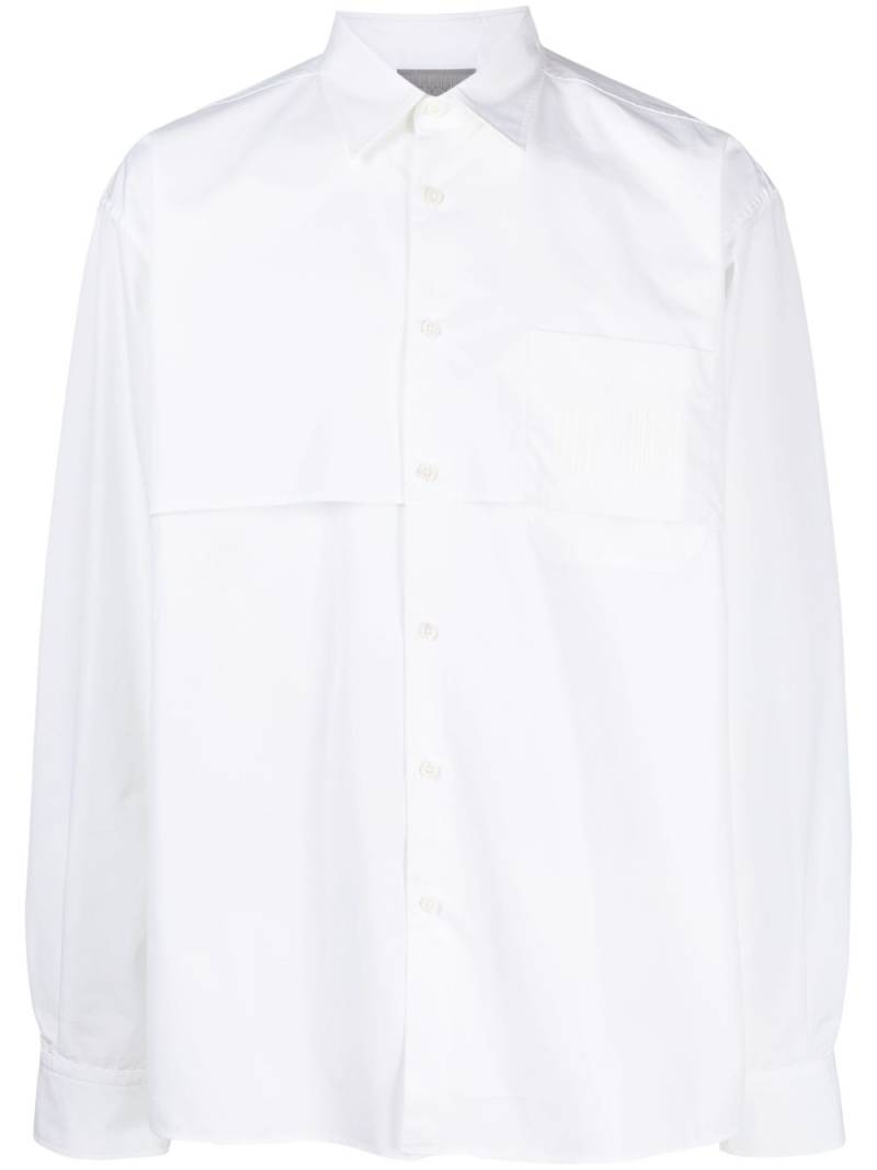 VTMNTS storm flap-detail shirt - White von VTMNTS