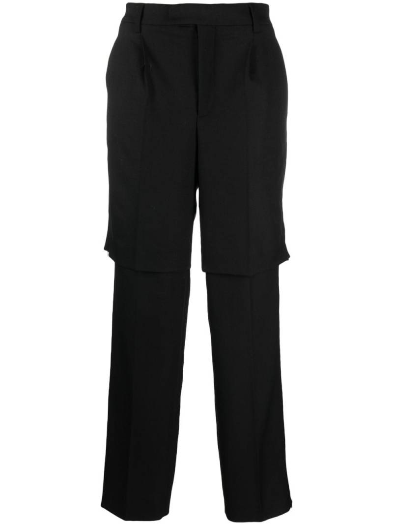 VTMNTS straight-leg virgin wool-blend trousers - Black von VTMNTS