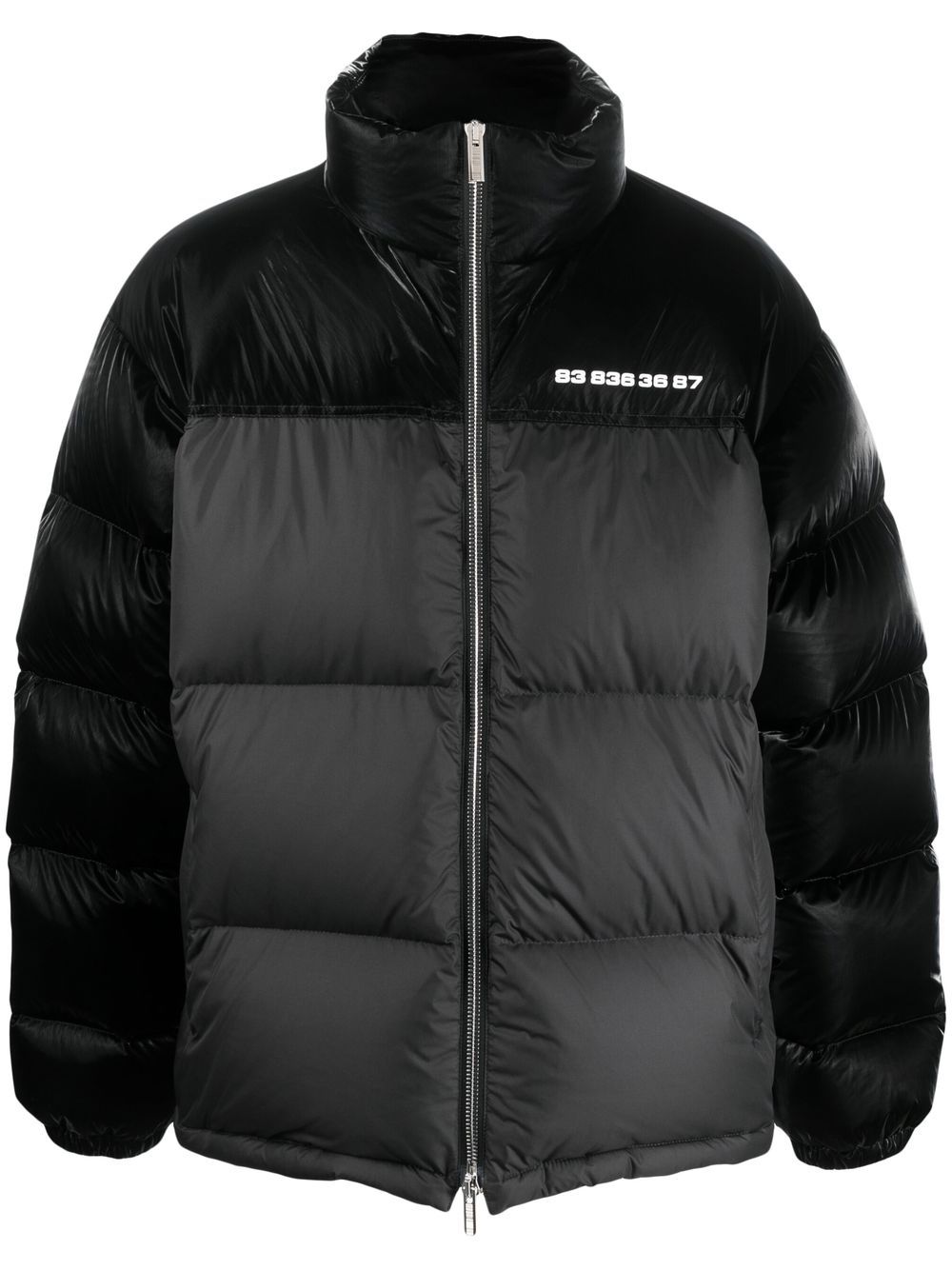 VTMNTS two-tone feather-down jacket - Black von VTMNTS