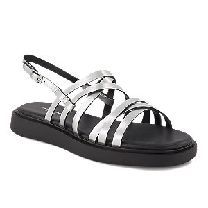 Vagabond Connie Damen Flache Sandalette Silber von Vagabond