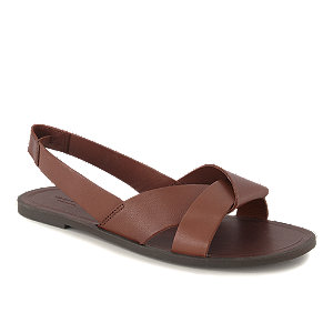 Vagabond Tia Damen Flache Sandalette Cognac von Vagabond