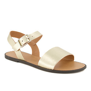 Vagabond Tia Damen Flache Sandalette Gold von Vagabond