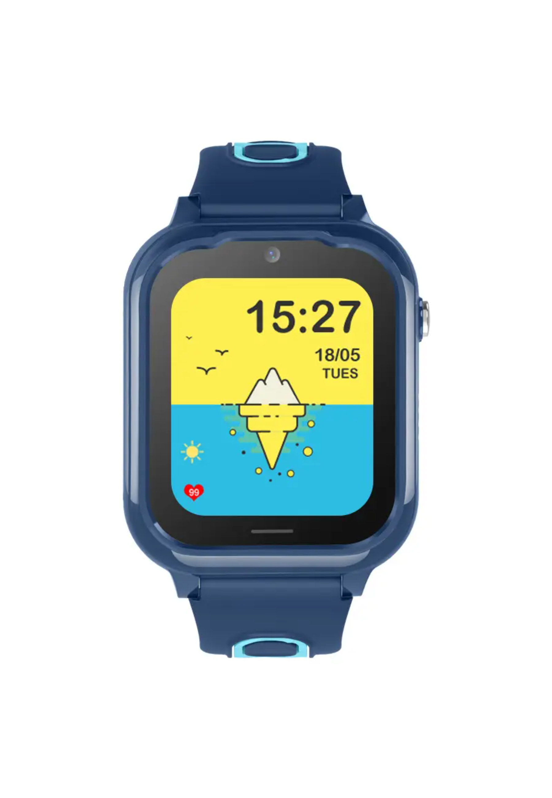 D38 Kinder-smartwatch Unisex Blau 42mm von Valdus