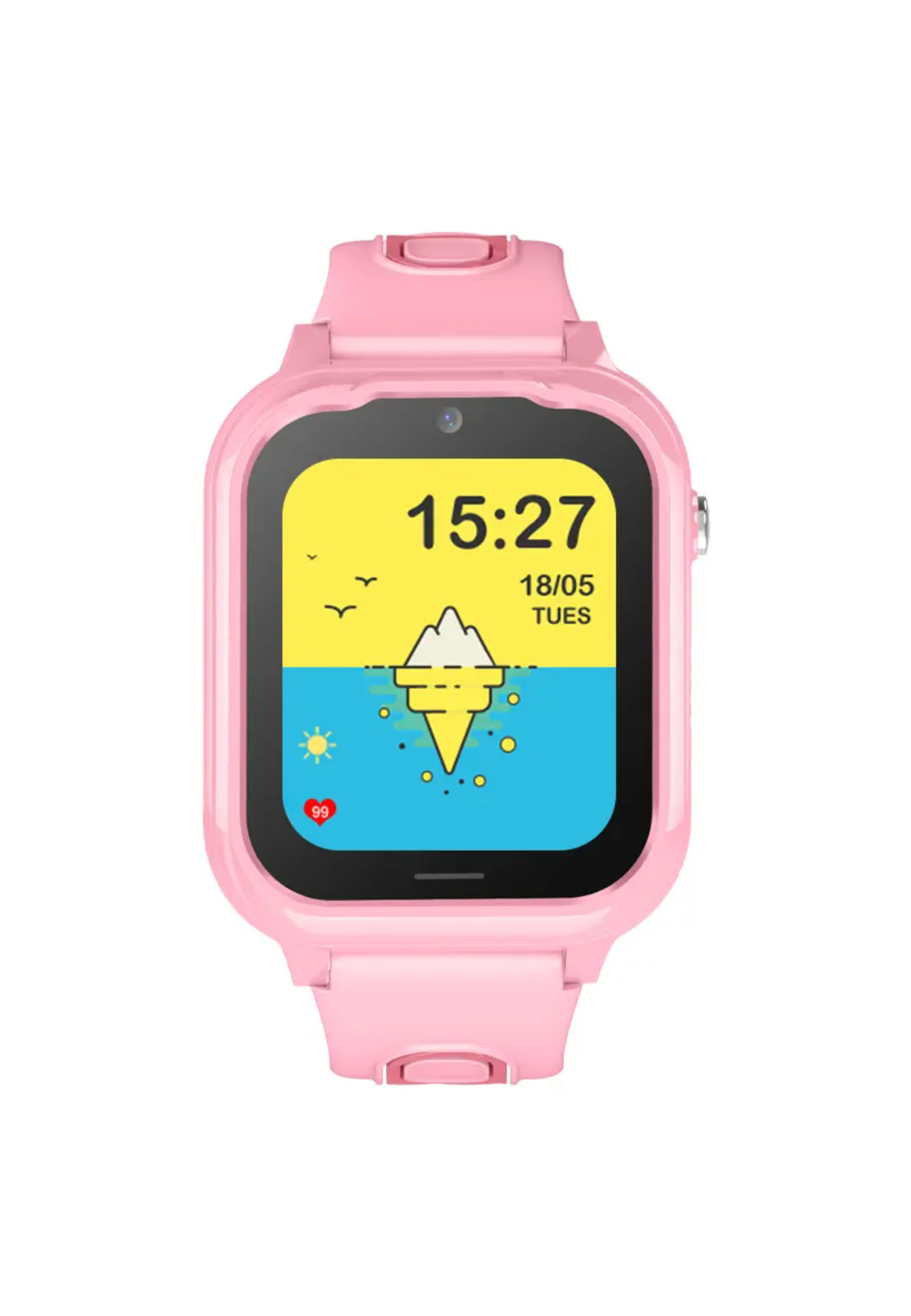 D38 Kinder-smartwatch Unisex Pink 42mm von Valdus