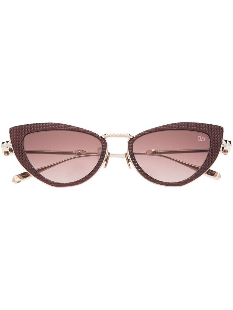 Valentino Eyewear Rockstud cat-eye sunglasses - Gold von Valentino Eyewear