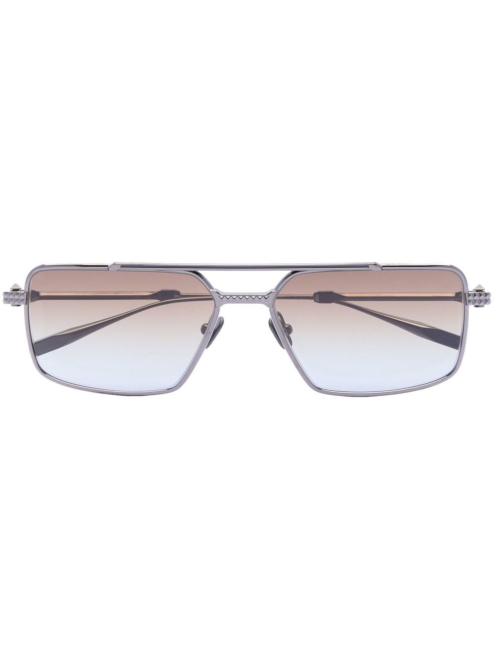 VALENTINO GARAVANI EYEWEAR Rockstud pilot-frame sunglasses - Black von VALENTINO GARAVANI EYEWEAR