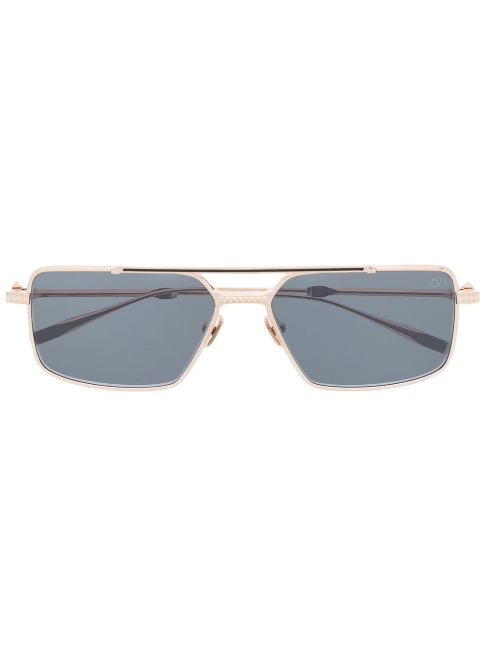 Valentino Eyewear Rockstud pilot-frame sunglasses - Gold von Valentino Eyewear