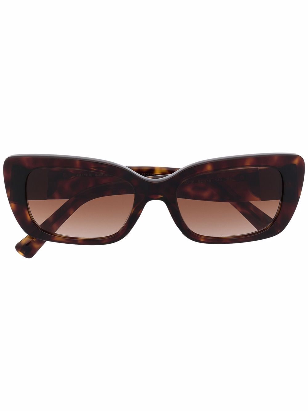 Valentino Eyewear Roman Stud square-frame sunglasses - Brown von Valentino Eyewear