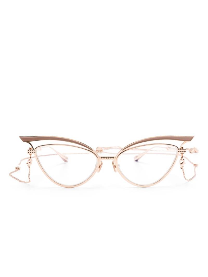 VALENTINO GARAVANI EYEWEAR V-Glassliner cat-eye glasses - Pink von VALENTINO GARAVANI EYEWEAR