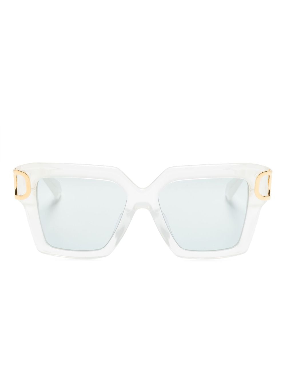 Valentino Eyewear VLogo Signature square-frame sunglasses - Neutrals von Valentino Eyewear