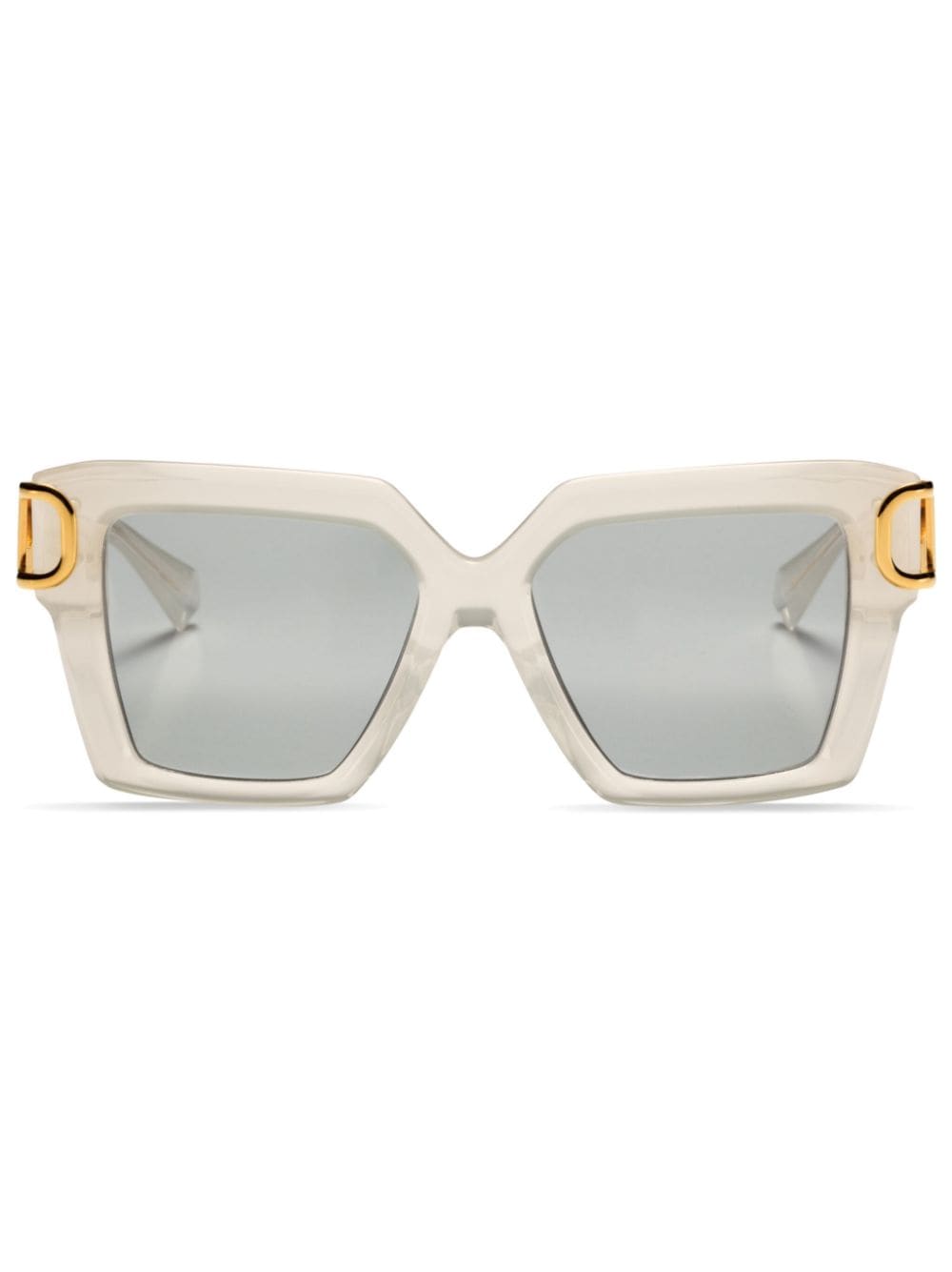 Valentino Eyewear VLogo square-frame sunglasses - White von Valentino Eyewear