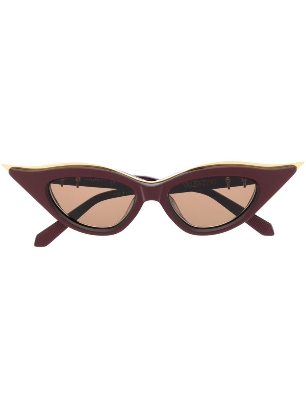 Valentino Eyewear cat-eye tinted sunglasses - Red von Valentino Eyewear