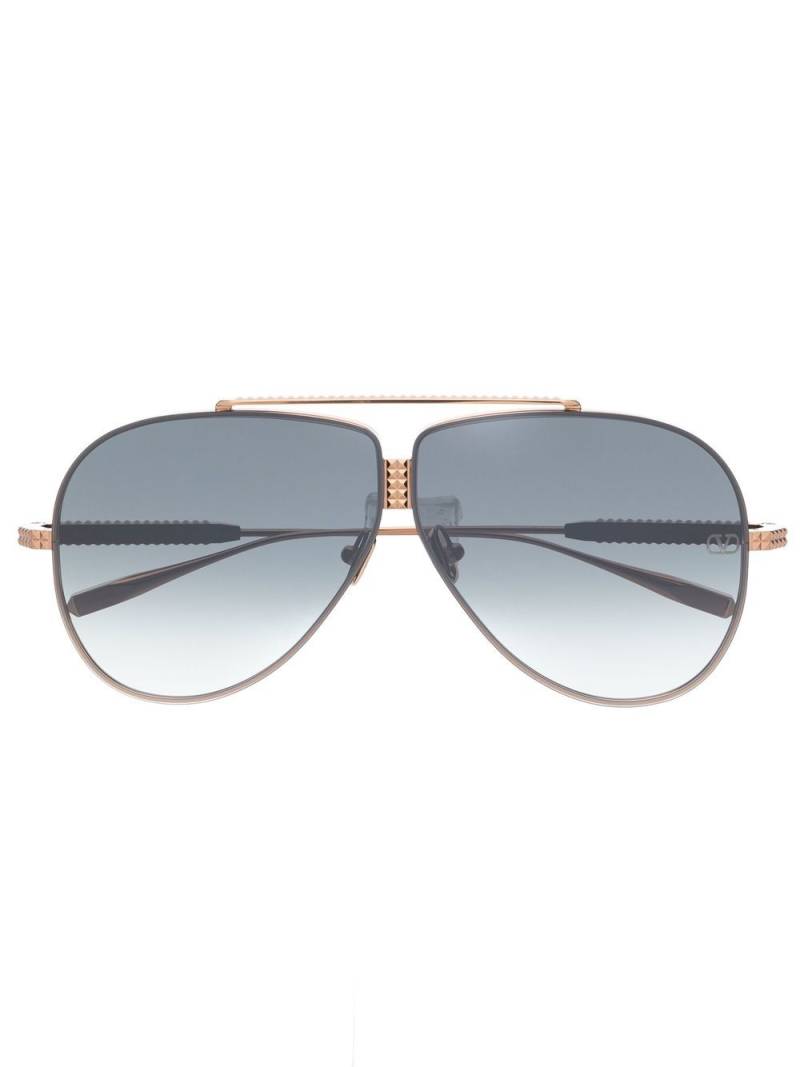 Valentino Eyewear pilot-frame sunglasses - Gold von Valentino Eyewear