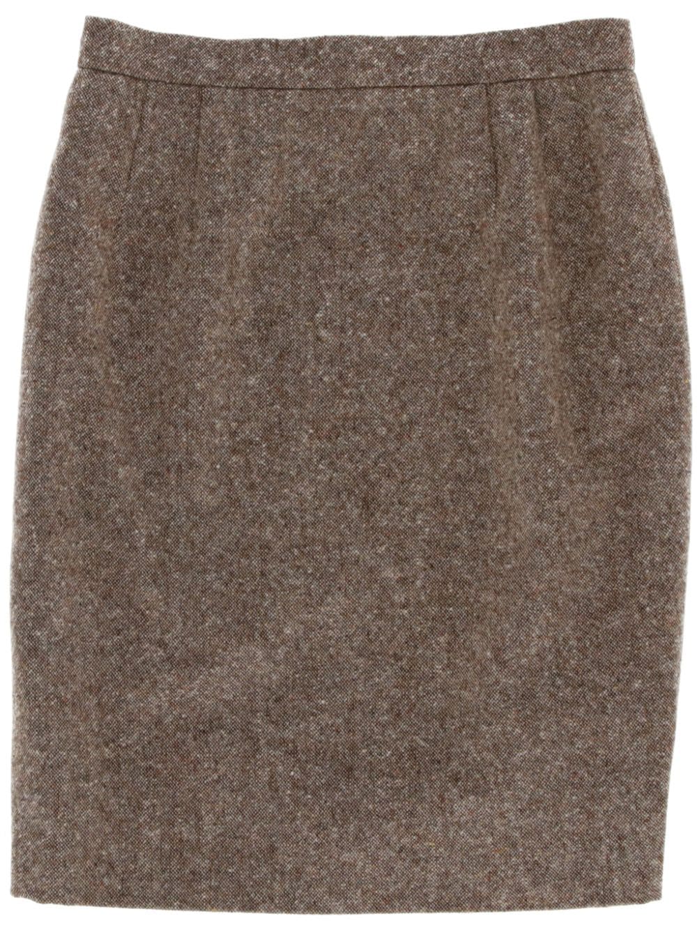 Valentino Garavani Pre-Owned 1980s mélange wool skirt - Neutrals von Valentino Garavani Pre-Owned