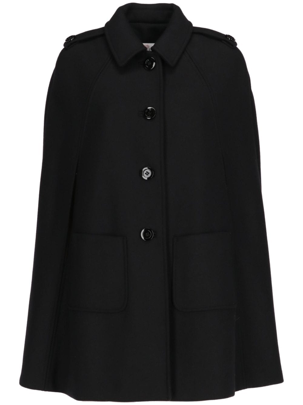 Valentino Garavani Pre-Owned 2000s cape coat - Black von Valentino Garavani Pre-Owned