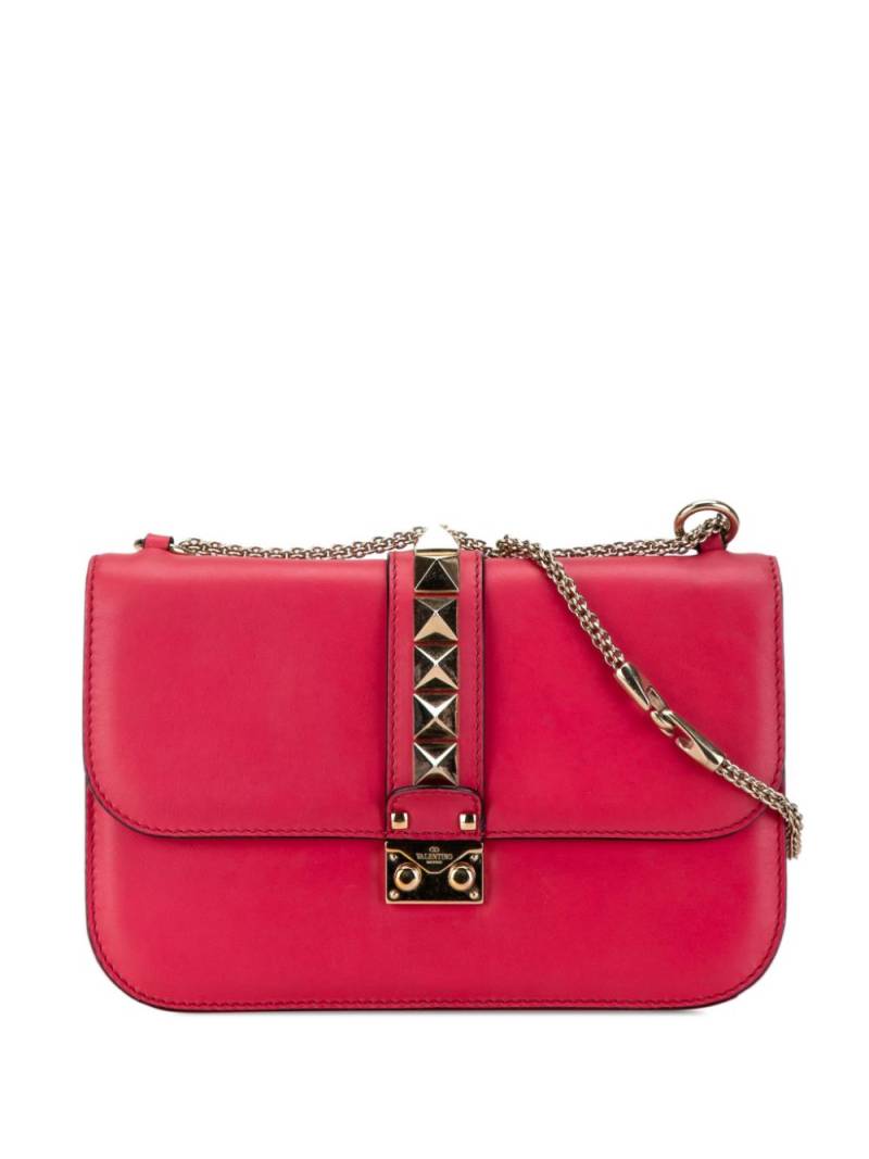 Valentino Garavani Pre-Owned 2010-2023 Medium Rockstud Glam Lock crossbody bag - Pink von Valentino Garavani Pre-Owned