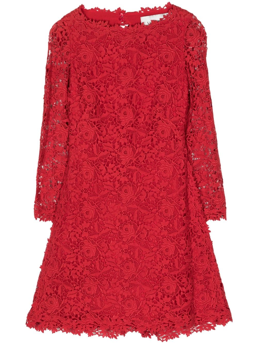 Valentino Garavani Pre-Owned 2010 floral-lace cotton minidress - Red von Valentino Garavani Pre-Owned