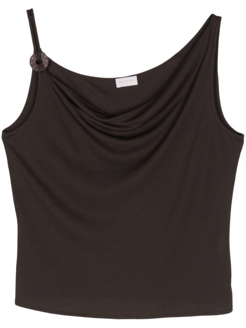 Valentino Garavani Pre-Owned 2010s asymmetric tank top - Brown von Valentino Garavani Pre-Owned