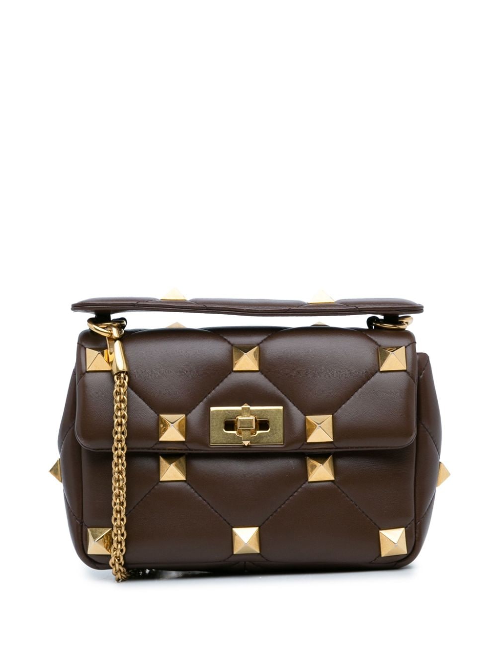 Valentino Garavani Pre-Owned 21th Century Medium Roman Stud satchel - Brown von Valentino Garavani Pre-Owned