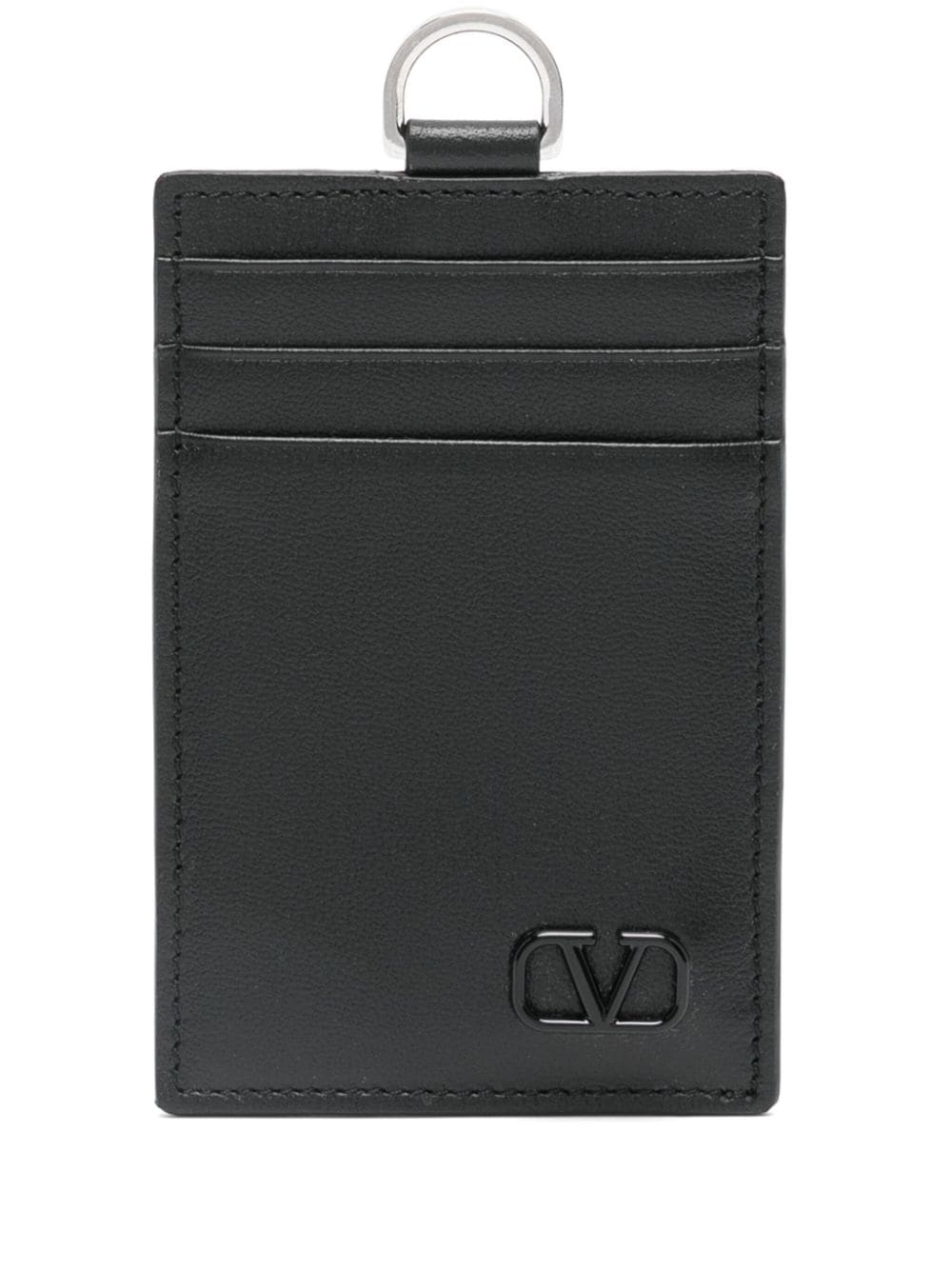 Valentino Garavani Pre-Owned VLogo card holder - Black von Valentino Garavani Pre-Owned