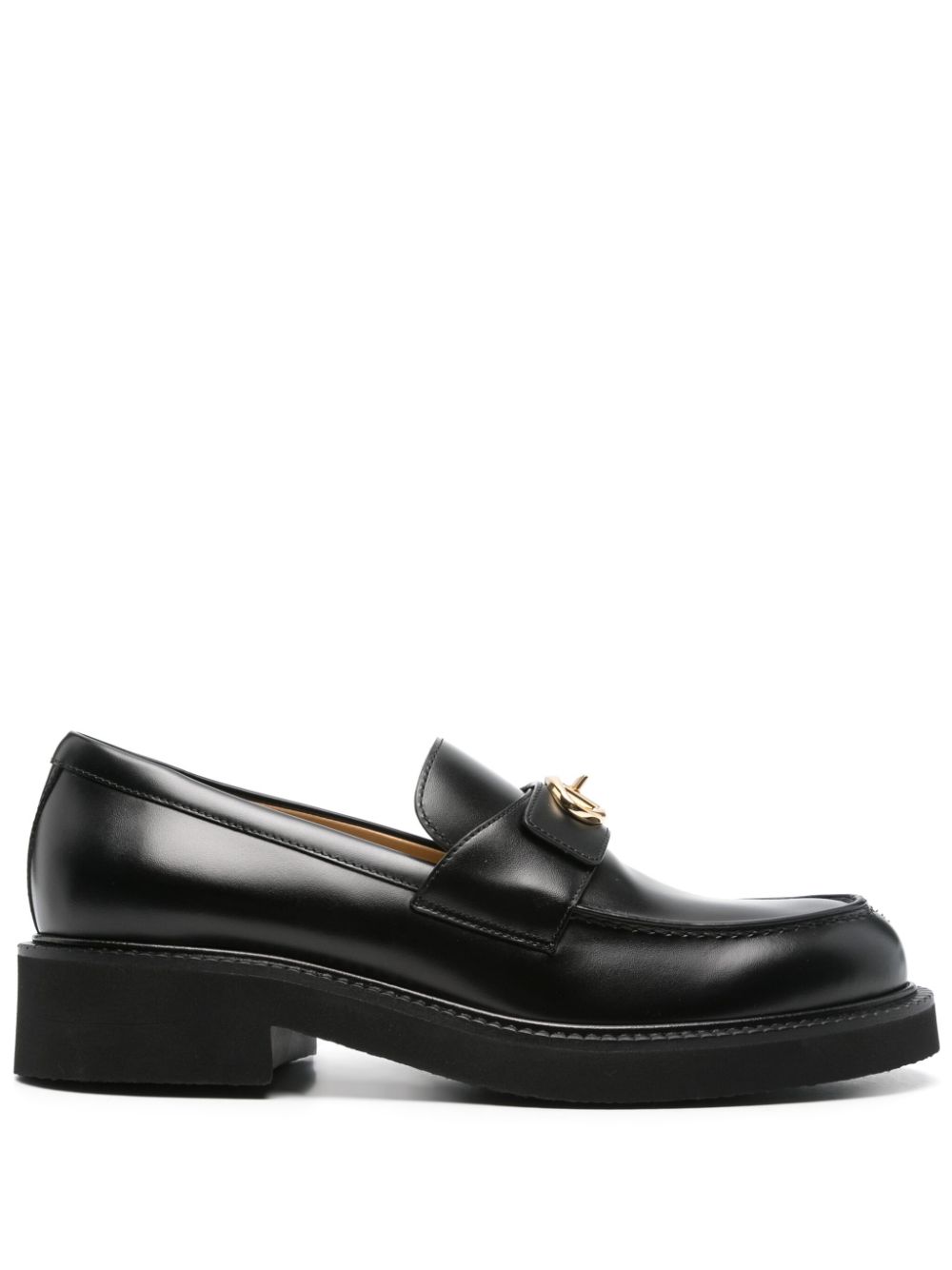 Valentino Garavani Pre-Owned VLogo loafers - Black von Valentino Garavani Pre-Owned