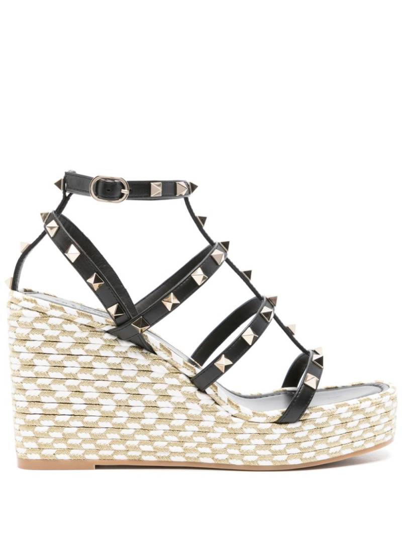 Valentino Garavani 100mm Rockstud-detail sandals - Black von Valentino Garavani