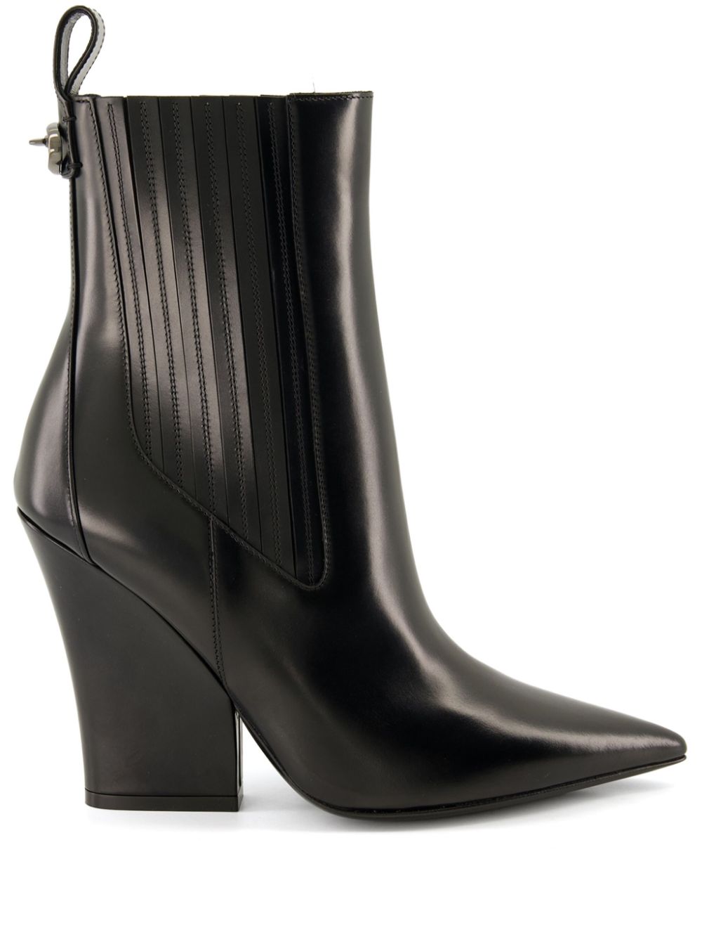 Valentino Garavani 105mm VLogo Lockette boots - Black von Valentino Garavani