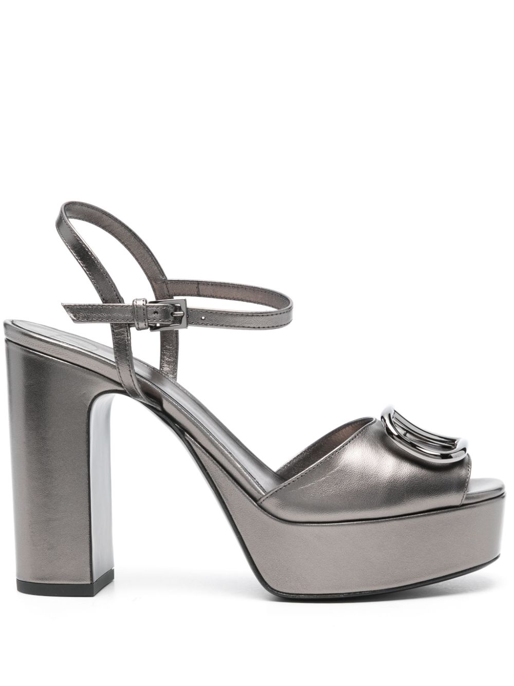 Valentino Garavani 110mm VLogo Signature sandals - Silver von Valentino Garavani