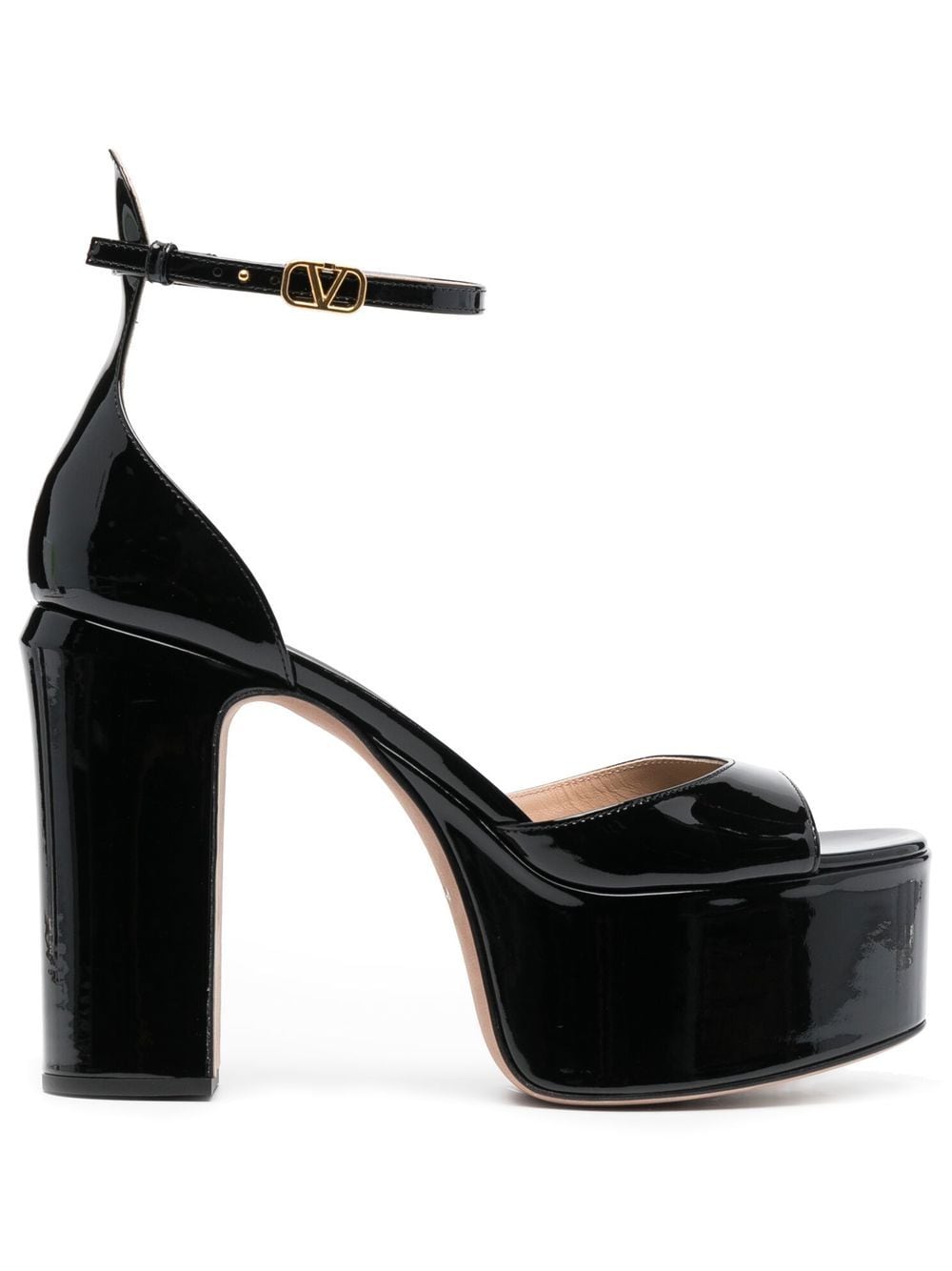 Valentino Garavani 120mm platform sandals - Black von Valentino Garavani