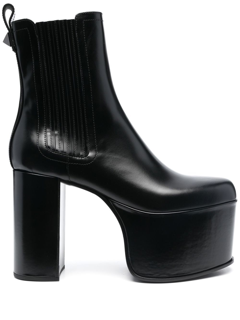 Valentino Garavani 130mm leather ankle boots - Black von Valentino Garavani