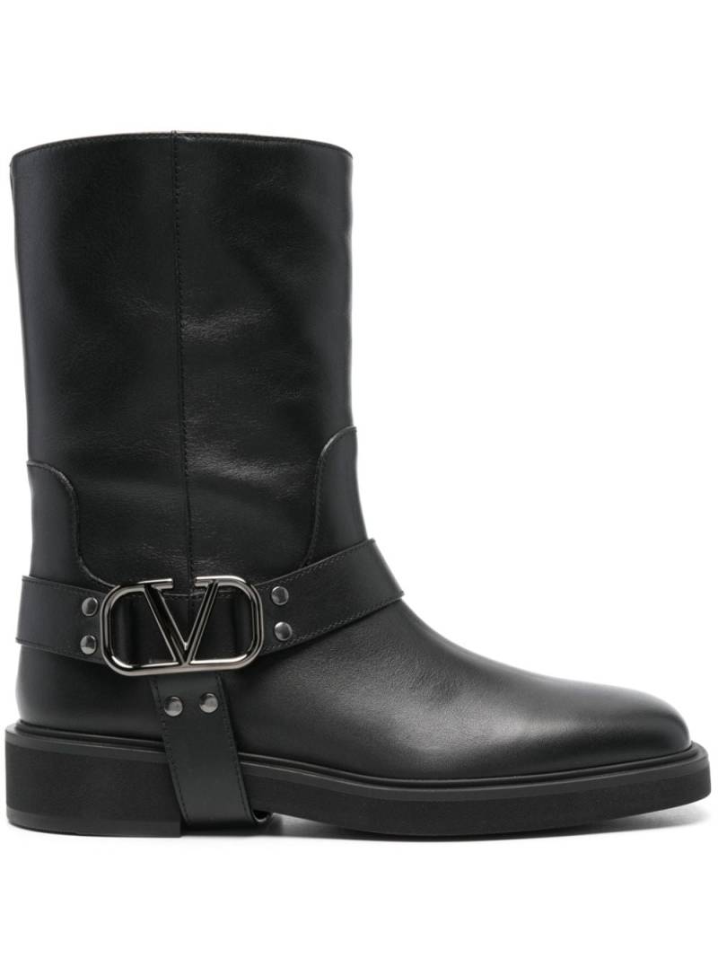 Valentino Garavani 30mm VLogo ankle boots - Black von Valentino Garavani