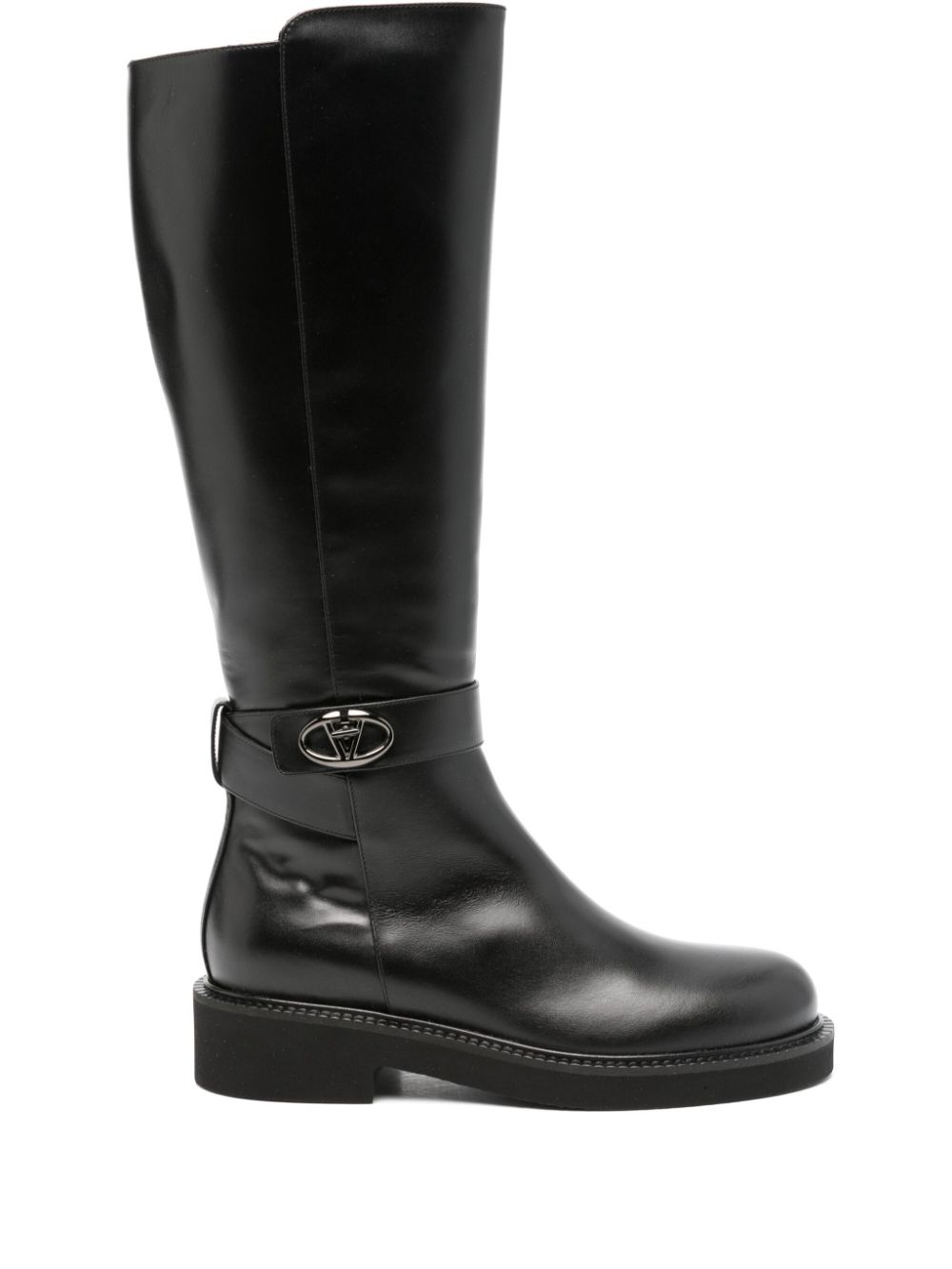 Valentino Garavani 45mm leather boots - Black von Valentino Garavani