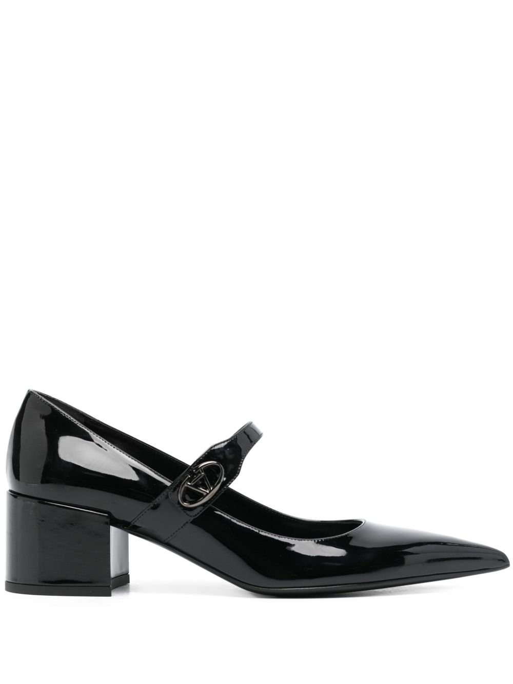 Valentino Garavani 50mm VLogo Locker Mary-Jane pumps - Black von Valentino Garavani