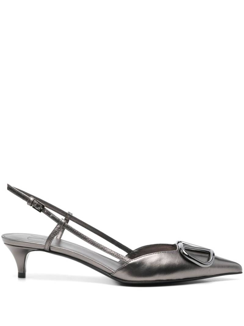 Valentino Garavani 50mm VLogo Signature pumps - Grey von Valentino Garavani