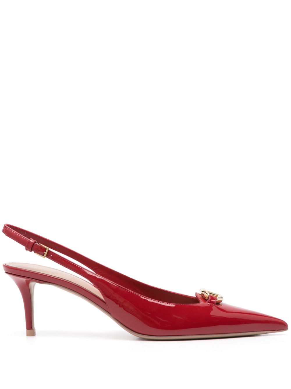 Valentino Garavani 60mm VLogo slingback pumps - Red von Valentino Garavani