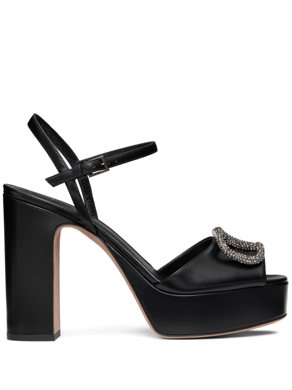 Valentino Garavani 90mm Logo embellishment sandals - Black von Valentino Garavani