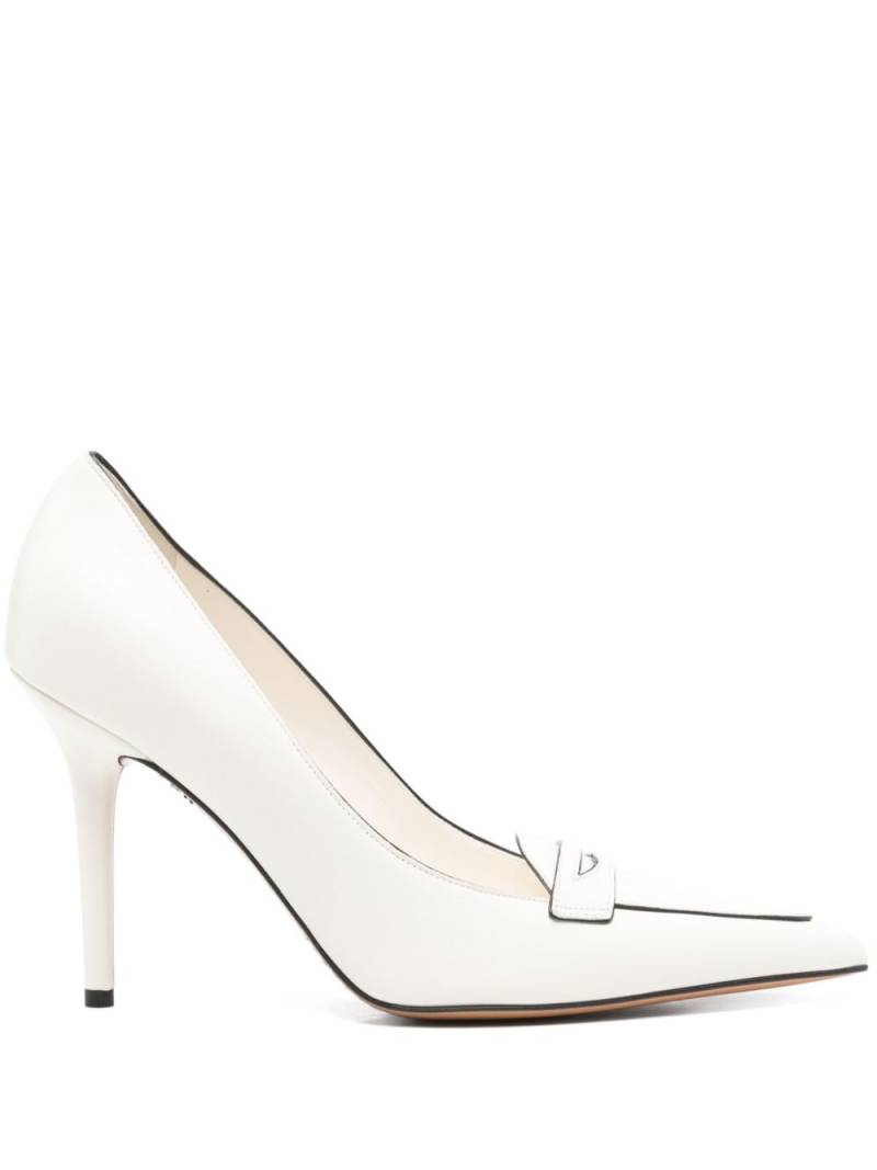 Valentino Garavani 95mm leather pumps - White von Valentino Garavani