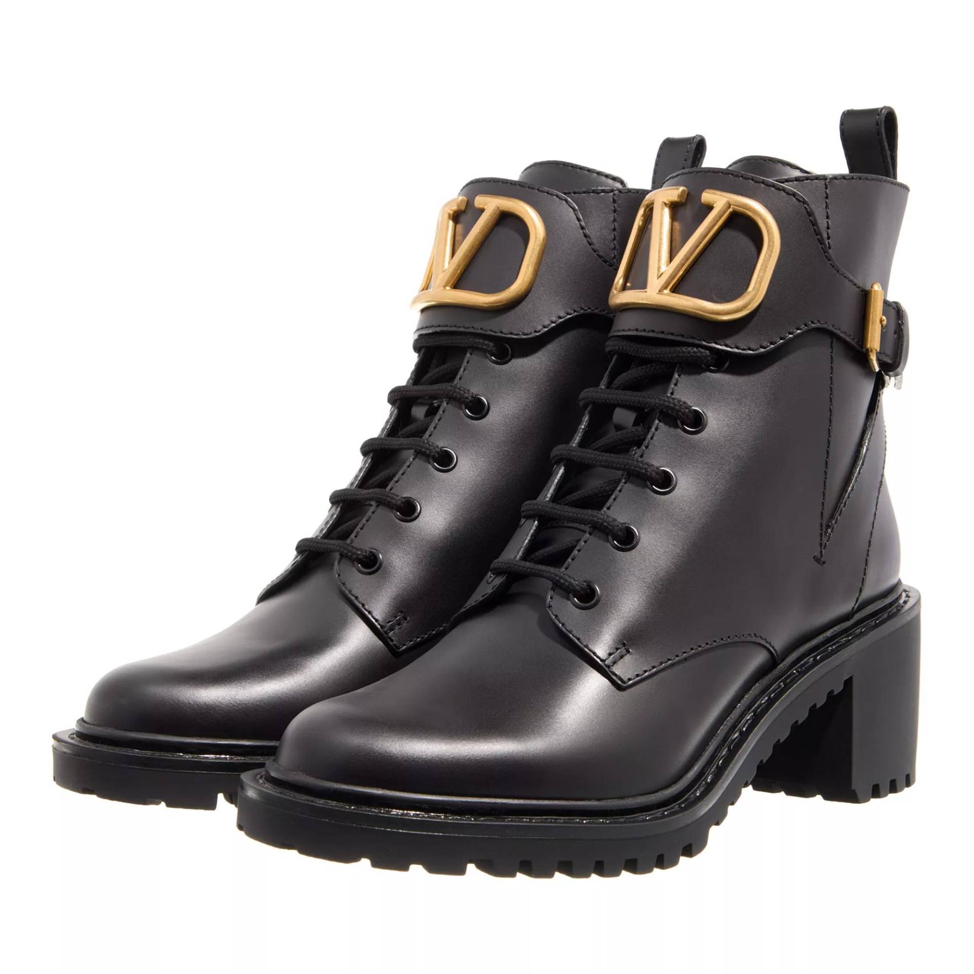 Valentino Garavani Stiefel & Boots - Combat Boot - Gr. 37 (EU) - in Schwarz - für Damen von Valentino Garavani