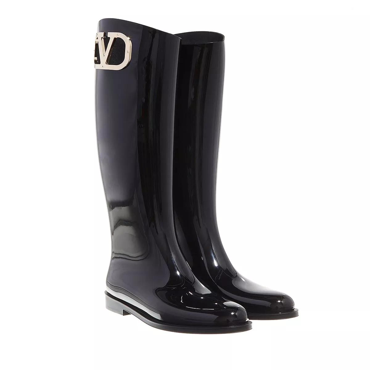 Valentino Garavani Boots & Stiefeletten - Rainboot V Logo - Gr. 40 (EU) - in Schwarz - für Damen von Valentino Garavani