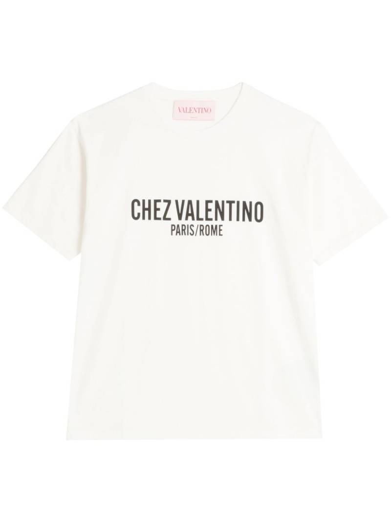 Valentino Garavani Chez Valentino-print T-shirt - White von Valentino Garavani