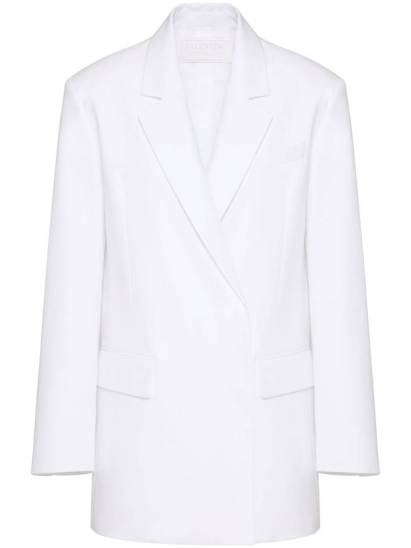 Valentino Garavani Compact poplin blazer - White von Valentino Garavani