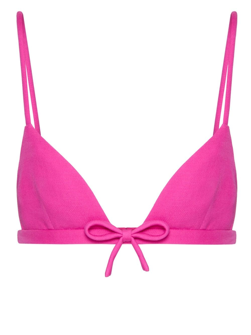 Valentino Garavani Crepe Couture bow-appliqué bralette top - Pink von Valentino Garavani