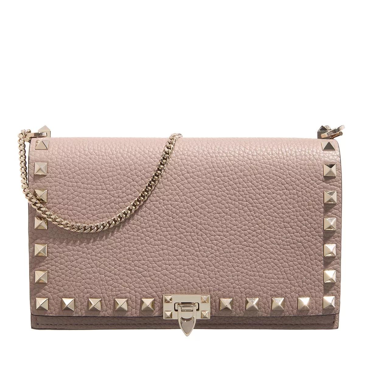 Valentino Garavani Handtasche - Mini Bag Rockstud - Gr. unisize - in Taupe - für Damen von Valentino Garavani