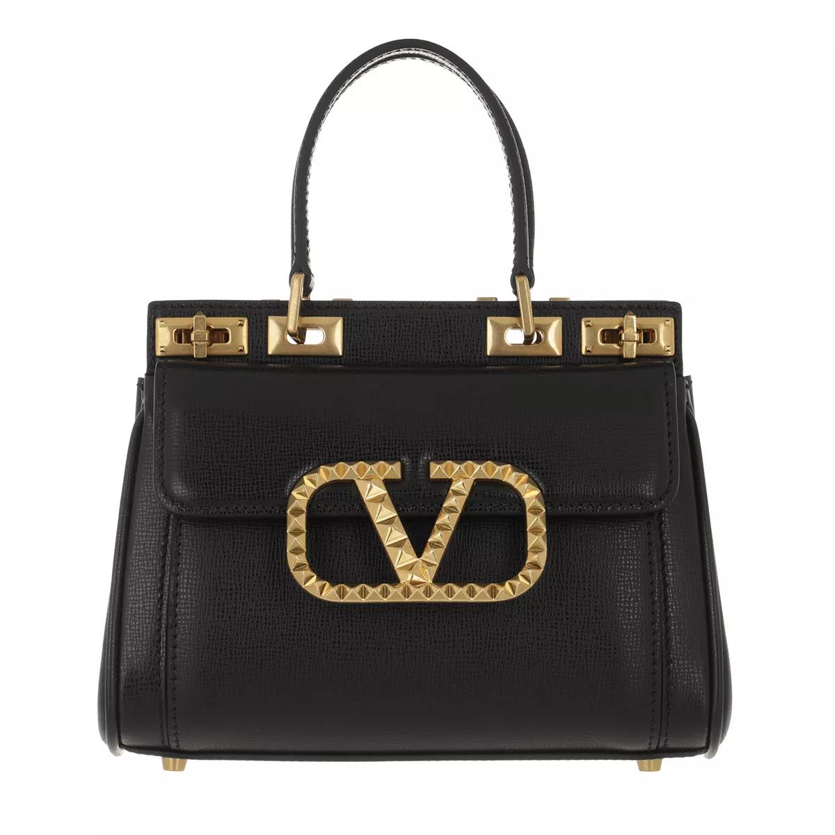 Valentino Garavani Handtasche - Mini Double Handle Bag - Gr. unisize - in Schwarz - für Damen von Valentino Garavani